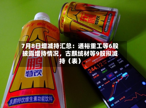 7月8日增减持汇总：通裕重工等6股披露增持情况，古麒绒材等9股拟减持（表）-第2张图片