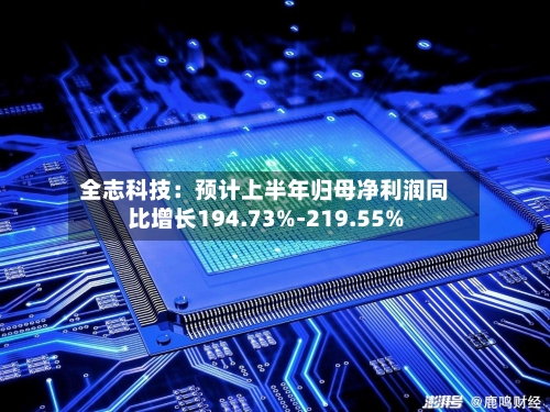 全志科技:预计上半年归母净利润同比增长194.73%-219.55%-第2张图片