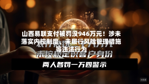 山西易联支付被罚没946万元！涉未落实内控制度、未履行风险管理措施等违法行为-第2张图片
