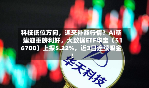 科技低位方向,迎来补涨行情?AI基建迎重磅利好,大数据ETF华宝(516700)上探5.22%,近3日连续吸金!