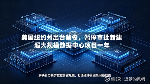 美国纽约州出台禁令，暂停审批新建超大规模数据中心项目一年