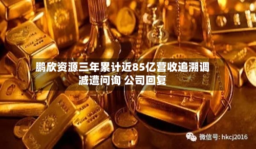 鹏欣资源三年累计近85亿营收追溯调减遭问询 公司回复