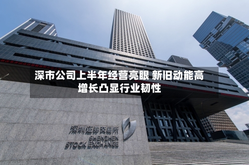 深市公司上半年经营亮眼 新旧动能高增长凸显行业韧性