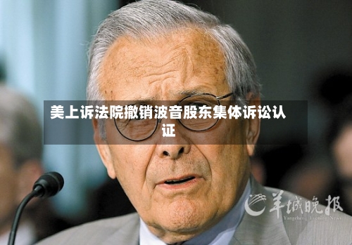 美上诉法院撤销波音股东集体诉讼认证