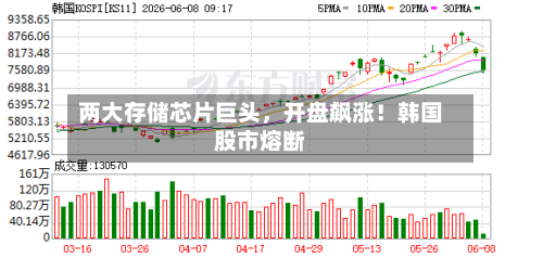 两大存储芯片巨头，开盘飙涨！韩国股市熔断-第2张图片
