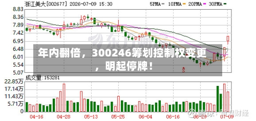 年内翻倍，300246筹划控制权变更，明起停牌！