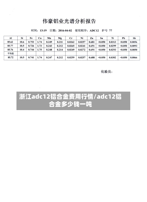浙江adc12铝合金费用行情/adc12铝合金多少钱一吨