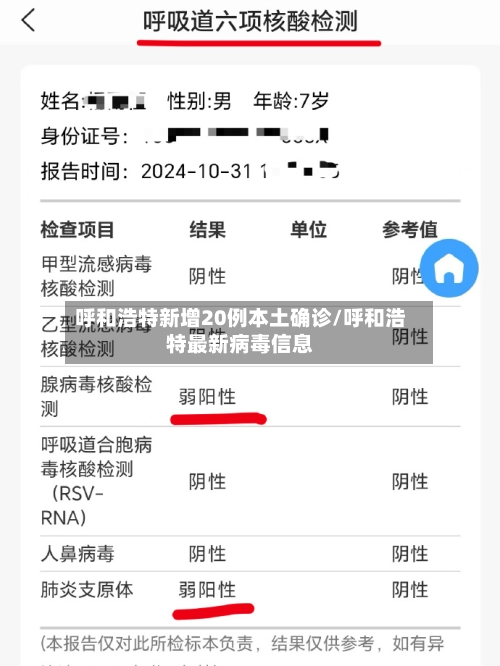 呼和浩特新增20例本土确诊/呼和浩特最新病毒信息