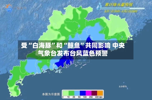 受“白海豚”和“鲸鱼	”共同影响 中央气象台发布台风蓝色预警-第1张图片
