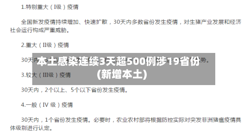 本土感染连续3天超500例涉19省份(新增本土)-第2张图片
