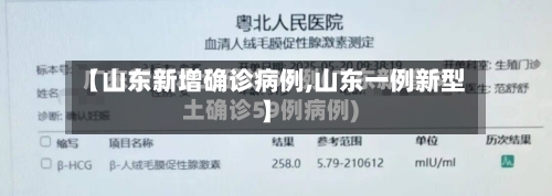 【山东新增确诊病例,山东一例新型】